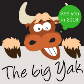 Yak will be back in 2018! 